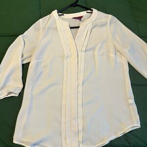 212 Collection Cream Women's Blouse